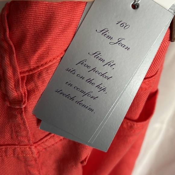 NWT Ralph Lauren Purple Label Resort Orange Linen Cotton 160 Slim Jean Pants 27 - Picture 6 of 12